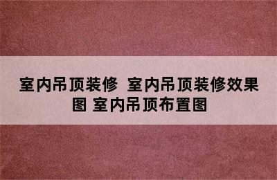 室内吊顶装修  室内吊顶装修效果图 室内吊顶布置图